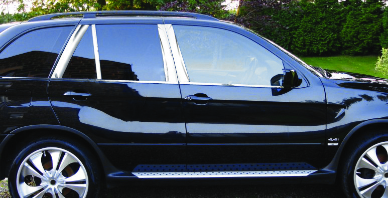 Молдинги стоек дверных (8 шт, нерж.) BMW X5 E-53 1999-2006 гг. / Накладки на двери БМВ X5 E-53
Молдинги стоек дверных (8 шт, нерж.) BMW X5 E-53 1999-2006 гг. / Накладки на двери БМВ X5 E-53