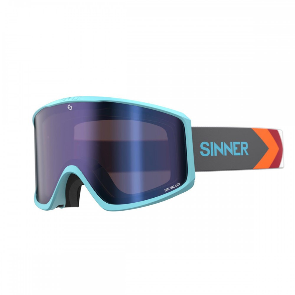 Маска гірськолижна Sinner Sin Valley Matte Light Blue-Blue Mir + Orange (SIGO-183-50-48
Маска гірськолижна Sinner Sin Valley Matte Light Blue-Blue Mir + Orange (SIGO-183-50-48