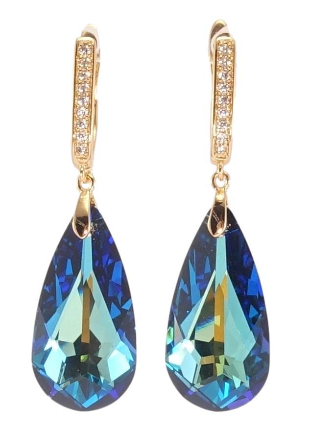 Серьги ХР Позолота 18K с кр-ми Swarovski подвески английский замок "Кристалл Metallic Blue"
Серьги ХР Позолота 18K с кр-ми Swarovski подвески английский замок "Кристалл Metallic Blue"