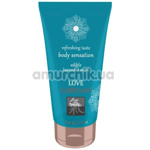 Оральный лубрикант Shiatsu Love Lubricant Body Sensation Edible Japanese Mint - японская мята, 75 мл
Оральный лубрикант Shiatsu Love Lubricant Body Sensation Edible Japanese Mint - японская мята, 75 мл