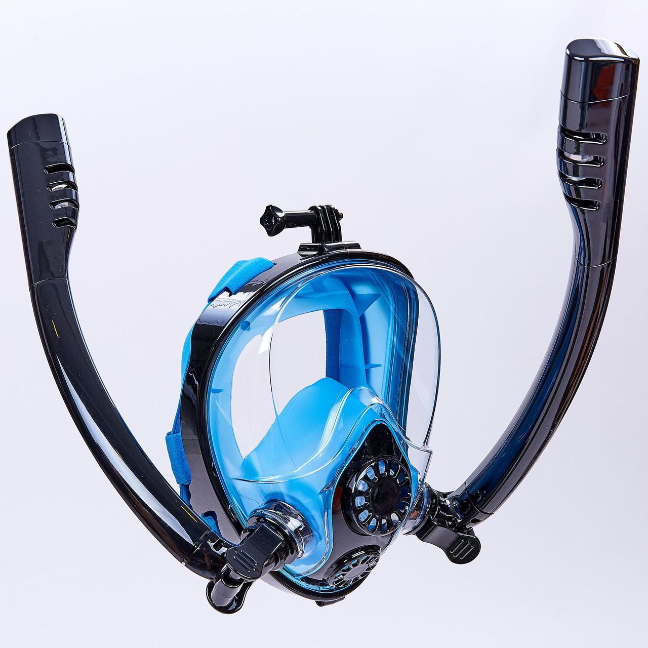 Маска для снорклинга с дыханием через нос с двумя трубками Zelart HJKB K-2 Blue (SP00077)
Маска для снорклинга с дыханием через нос с двумя трубками Zelart HJKB K-2 Blue (SP00077)
