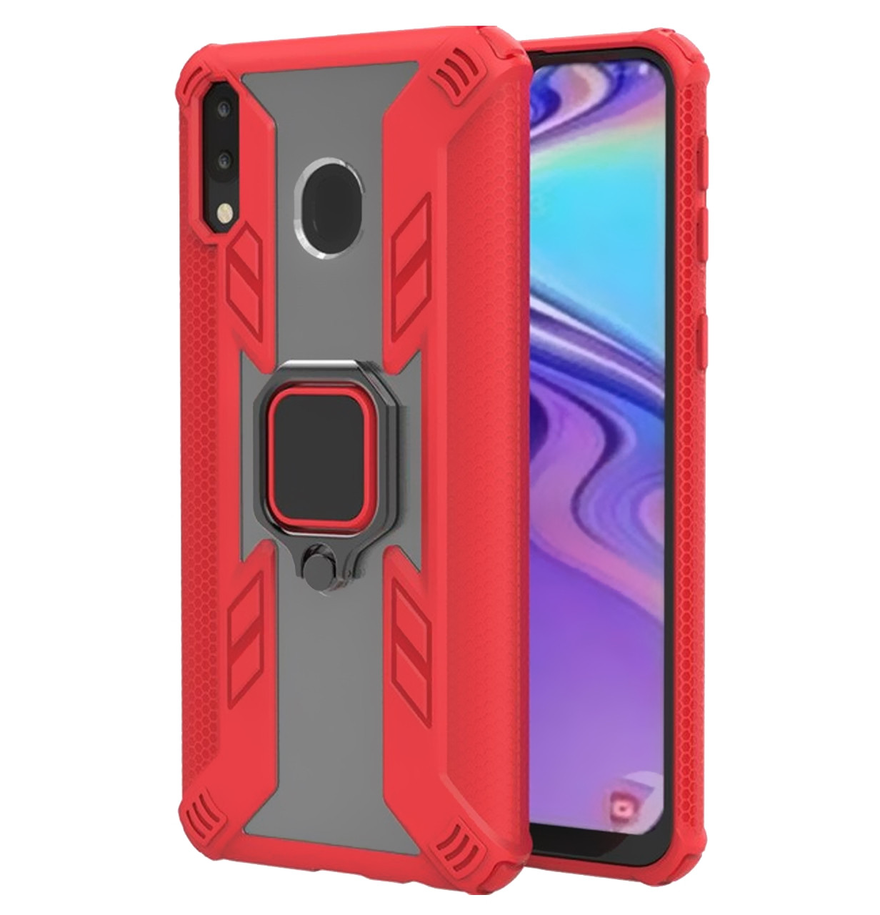 Противоударный чехол Combo Ring под магнитный держатель для Samsung Galaxy A20 (2019) SM-A205F Красный
Противоударный чехол Combo Ring под магнитный держатель для Samsung Galaxy A20 (2019) SM-A205F Красный