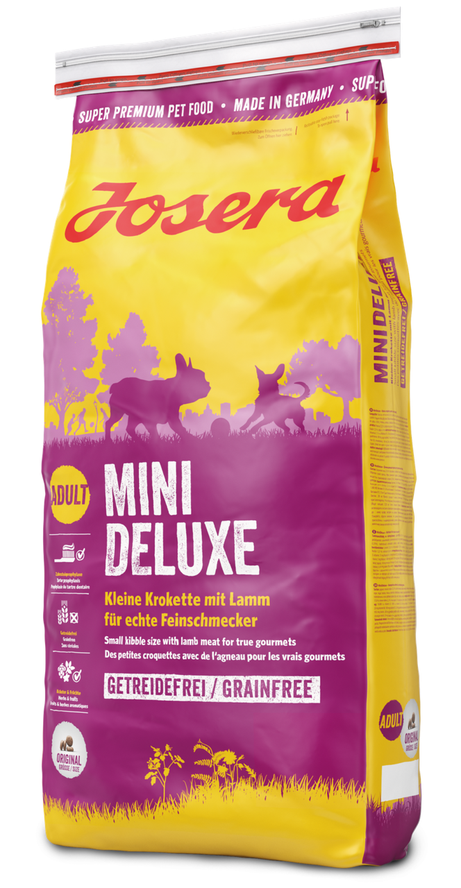 Josera Mini Deluxe Adult Сухой корм с ягненком для собак мелких пород с чувствительным пищеварением 15 кг
Josera Mini Deluxe Adult Сухой корм с ягненком для собак мелких пород с чувствительным пищеварением 15 кг