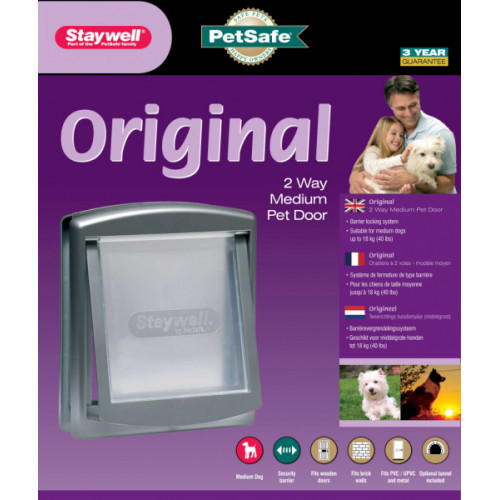 Дверцы PetSafe Staywell Original для кошек и собак средних пород до 18 кг, серые, 352х294 см
Дверцы PetSafe Staywell Original для кошек и собак средних пород до 18 кг, серые, 352х294 см