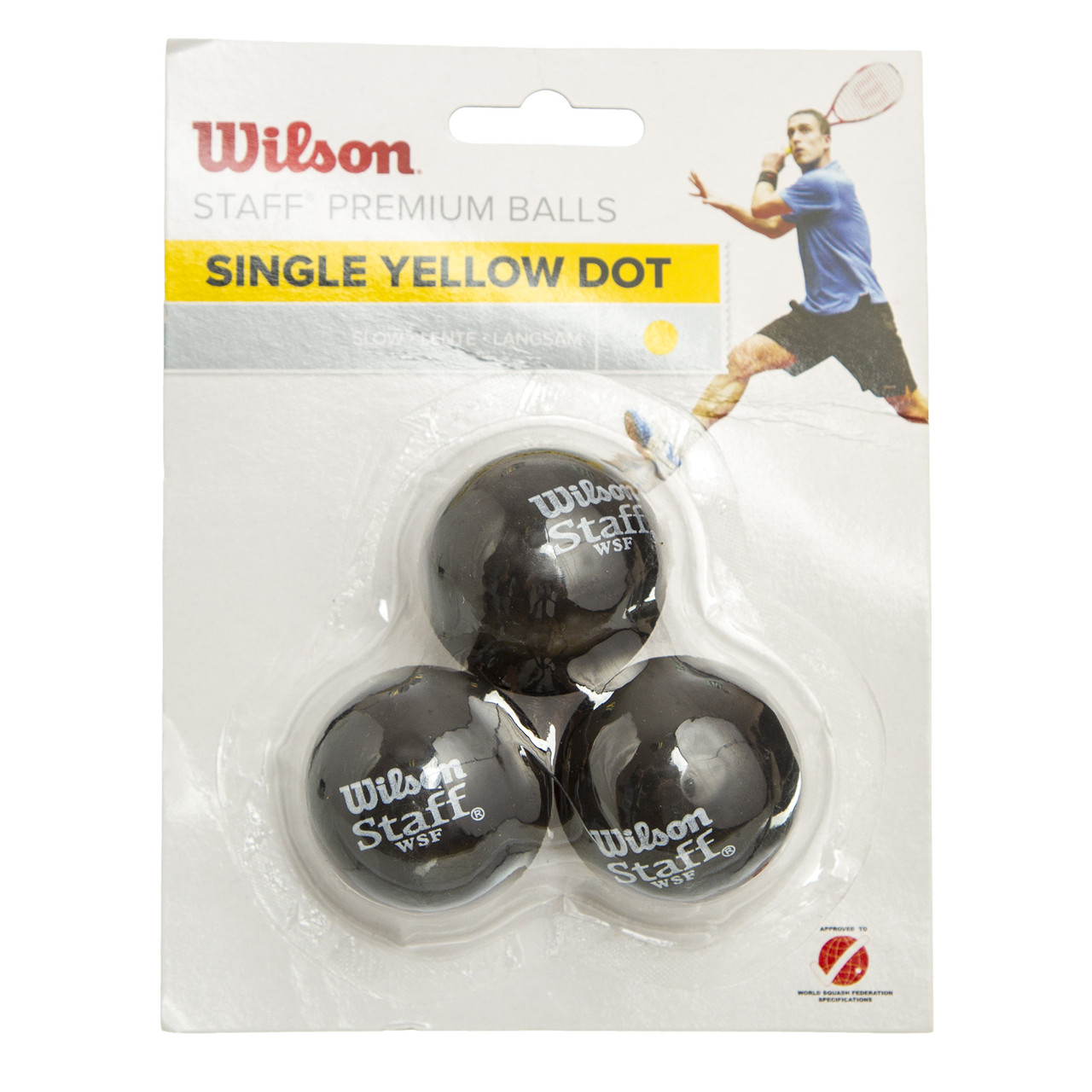 Мяч для сквоша WILSON (3шт) WRT618300 STAFF (резина, d-см, 1 желтая точка, медленный мяч, черный)
Мяч для сквоша WILSON (3шт) WRT618300 STAFF (резина, d-см, 1 желтая точка, медленный мяч, черный)