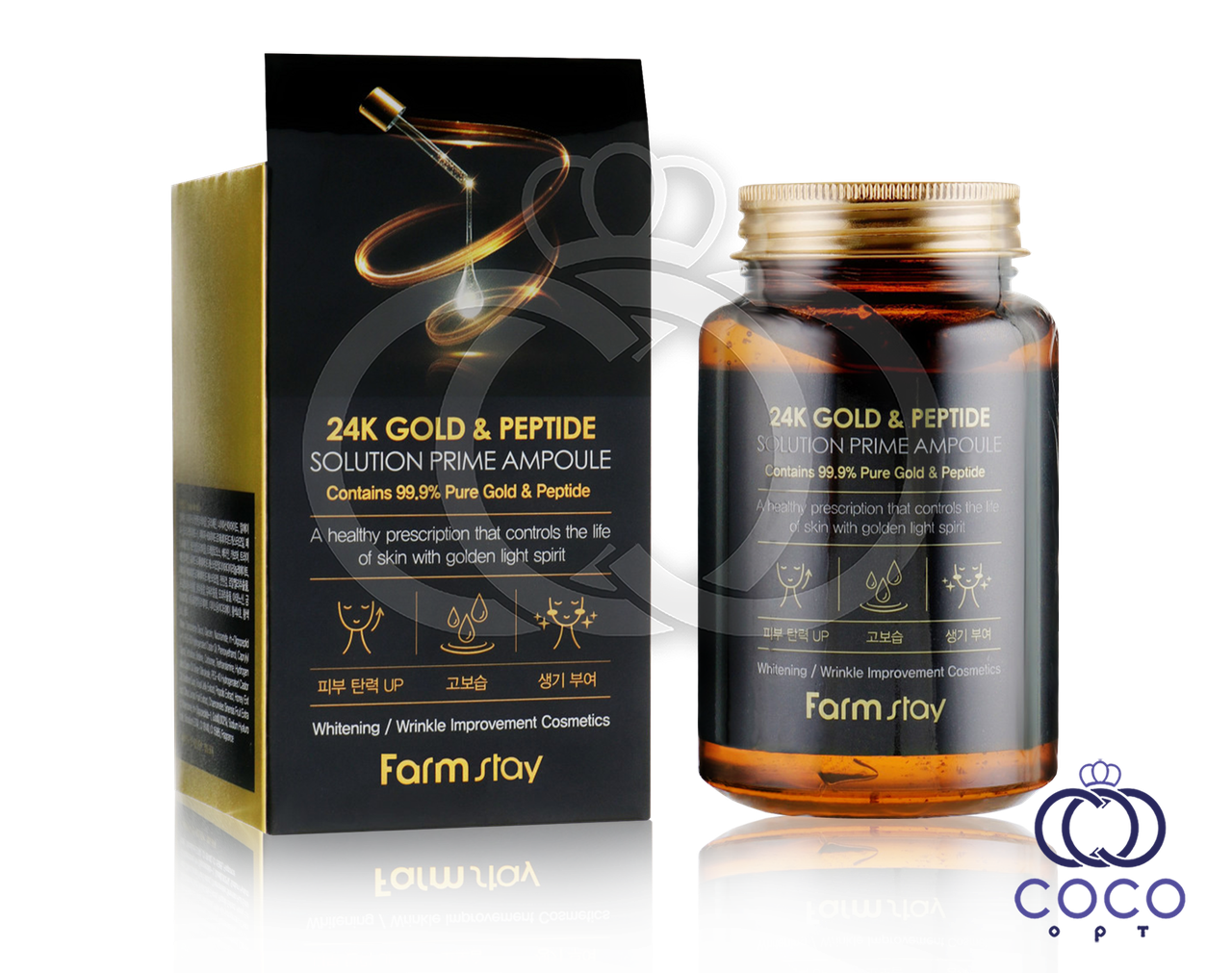 Ампульная сыворотка Farmstay 24 K Gold & Peptide Solution Prime Ampoule с золотом и пептидами
Ампульная сыворотка Farmstay 24 K Gold & Peptide Solution Prime Ampoule с золотом и пептидами