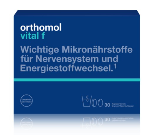 Витамины Ортомол Витал Ф от эмоционального выгорания 30 дней Orthomol Vital F гранулы+таблетка+капула Германия
Витамины Ортомол Витал Ф от эмоционального выгорания 30 дней Orthomol Vital F гранулы+таблетка+капула Германия