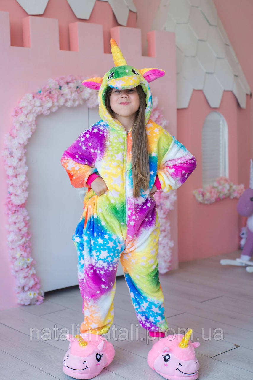 Пижама Кигуруми детская BearWear Единорог New (на молнии) M 115 - 125 см Разноцветный (K0W1-0059-M
Пижама Кигуруми детская BearWear Единорог New (на молнии) M 115 - 125 см Разноцветный (K0W1-0059-M