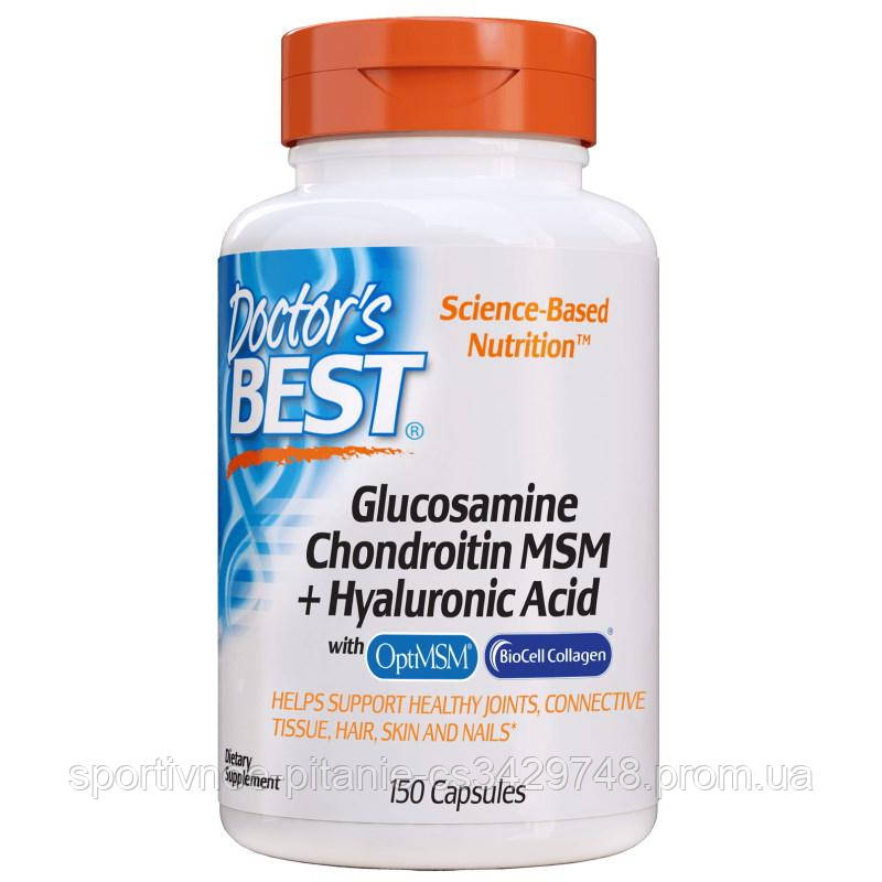 Для суставов и связок Doctor's Best Glucosamine Chondroitin MSM + Hyaluronic Acid, 150 капсул
Для суставов и связок Doctor's Best Glucosamine Chondroitin MSM + Hyaluronic Acid, 150 капсул