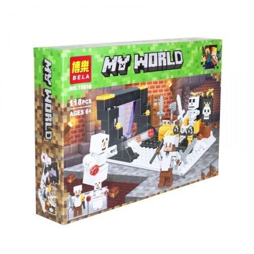 Конструктор "My World Minecraft: Скелет против снеговика", 118 деталей 10959, Разноцвет
Конструктор "My World Minecraft: Скелет против снеговика", 118 деталей 10959, Разноцвет