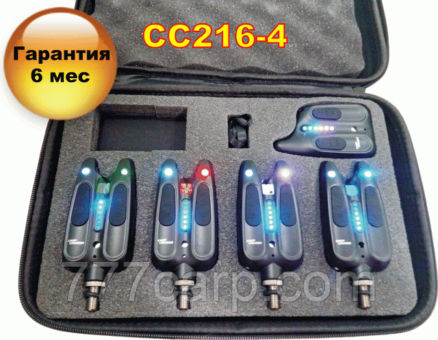 Набор Сигнализаторов Поклевки Carp Cruiser CC216-4 (4+1) с беспроводным радио пейджером
Набор Сигнализаторов Поклевки Carp Cruiser CC216-4 (4+1) с беспроводным радио пейджером