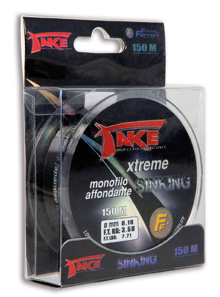 Леска Lineaeffe Take Xtreme Sinking тонущая 150м. 0.22мм. FishTest-7.2кг (черная) Made in Japan, Черный
Леска Lineaeffe Take Xtreme Sinking тонущая 150м. 0.22мм. FishTest-7.2кг (черная) Made in Japan, Черный