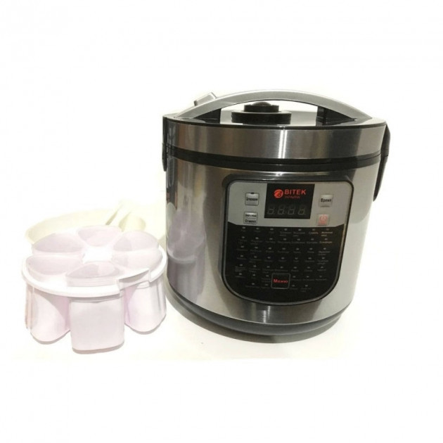 Мультиварка BITEK BT-00045 йогуртница 45 программ 6 л 860W Silver 112643, КОД: 2380927
Мультиварка BITEK BT-00045 йогуртница 45 программ 6 л 860W Silver 112643, КОД: 2380927