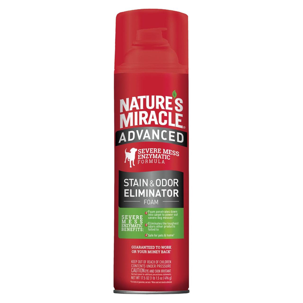 Устранитель-пена Nature's Miracle «Advanced Stain and Odor Eliminator» для удаления пятен и запахов от собак с
Устранитель-пена Nature's Miracle «Advanced Stain and Odor Eliminator» для удаления пятен и запахов от собак с