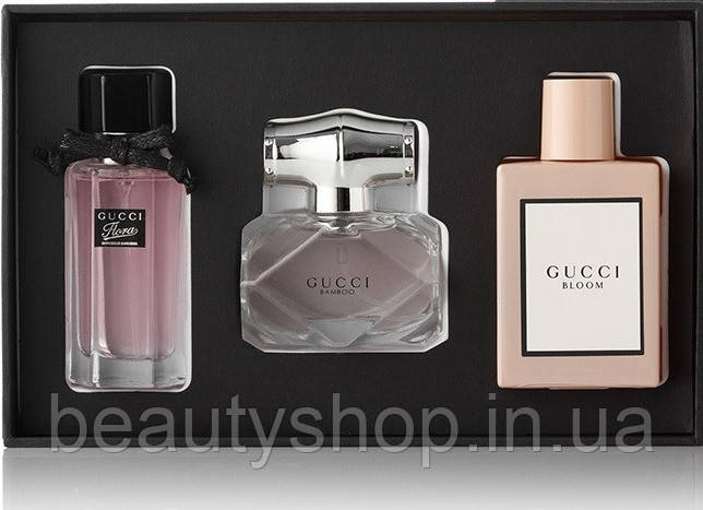 Женский Подарочный набор мини-парфюмов GUCCI 3 x 30ml, духи, парфюм, туалетная вода Гуччи
Женский Подарочный набор мини-парфюмов GUCCI 3 x 30ml, духи, парфюм, туалетная вода Гуччи