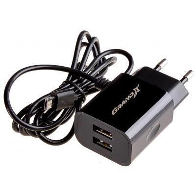 Зарядное устройство Grand-X 5V 3,1A 2USB + micro USB Black с защитой от перегрузки (CH-65B)
Зарядное устройство Grand-X 5V 3,1A 2USB + micro USB Black с защитой от перегрузки (CH-65B)