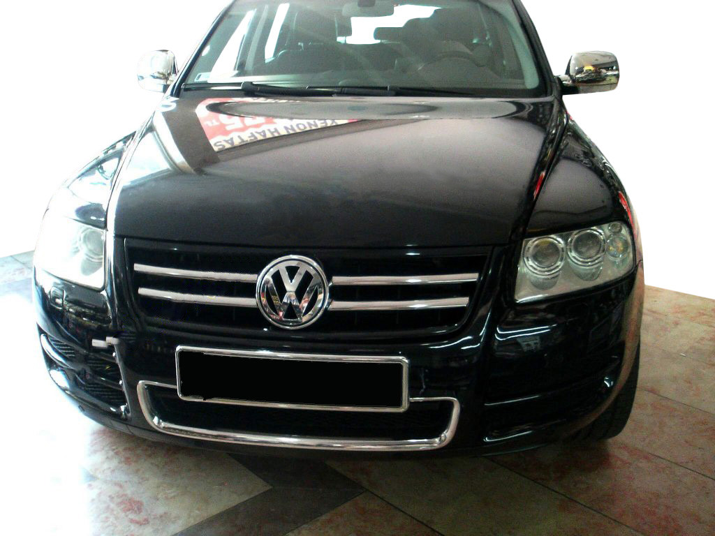 Volkswagen Touareg 2002-2010 гг. Накладки на решетку Фольксваген Туарег (4 шт, нерж) 2003-2008
Volkswagen Touareg 2002-2010 гг. Накладки на решетку Фольксваген Туарег (4 шт, нерж) 2003-2008