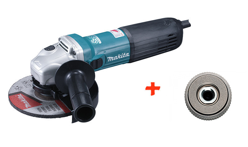 Угловая шлифмашина Makita GA6040C + быстрозажимная гайка Metabo Quick большая GA6040CQ, КОД: 2403094
Угловая шлифмашина Makita GA6040C + быстрозажимная гайка Metabo Quick большая GA6040CQ, КОД: 2403094