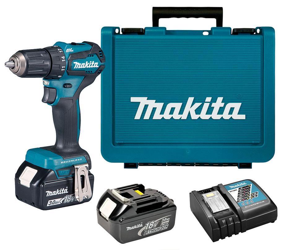 Аккумуляторная дрель-шуруповерт Makita DDF483RFE + 2 акб BL1830 18 V 3 Ah + з у DC18RC + кейс, КОД: 2367993
Аккумуляторная дрель-шуруповерт Makita DDF483RFE + 2 акб BL1830 18 V 3 Ah + з у DC18RC + кейс, КОД: 2367993