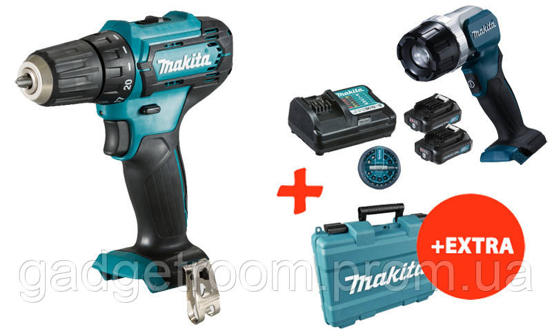 Аккумуляторный шуруповерт Makita DF333DZ+ 2 акк 12V 2Ah + ЗУ + фонарь + набор бит + кейс DF333DWA, КОД:
Аккумуляторный шуруповерт Makita DF333DZ+ 2 акк 12V 2Ah + ЗУ + фонарь + набор бит + кейс DF333DWA, КОД: