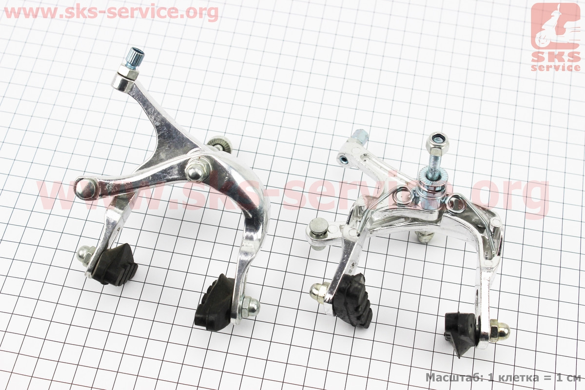 Тормоз для шоссе велосипедов V-brake задний+передний, ход колодки 48-68мм, клещевого типа, алюминиевые
Тормоз для шоссе велосипедов V-brake задний+передний, ход колодки 48-68мм, клещевого типа, алюминиевые