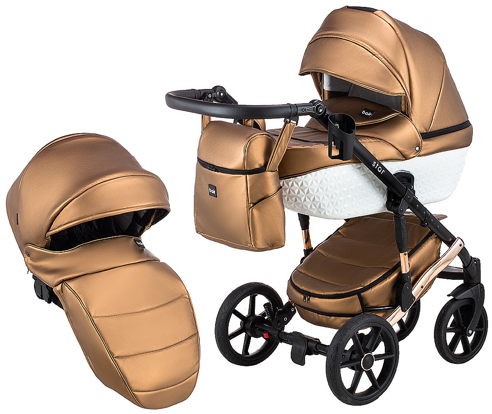 Коляска 2 в 1 Bair Star White (Cooper) кожа 100% 01C бронза (перламутр) - белая люлька
Коляска 2 в 1 Bair Star White (Cooper) кожа 100% 01C бронза (перламутр) - белая люлька