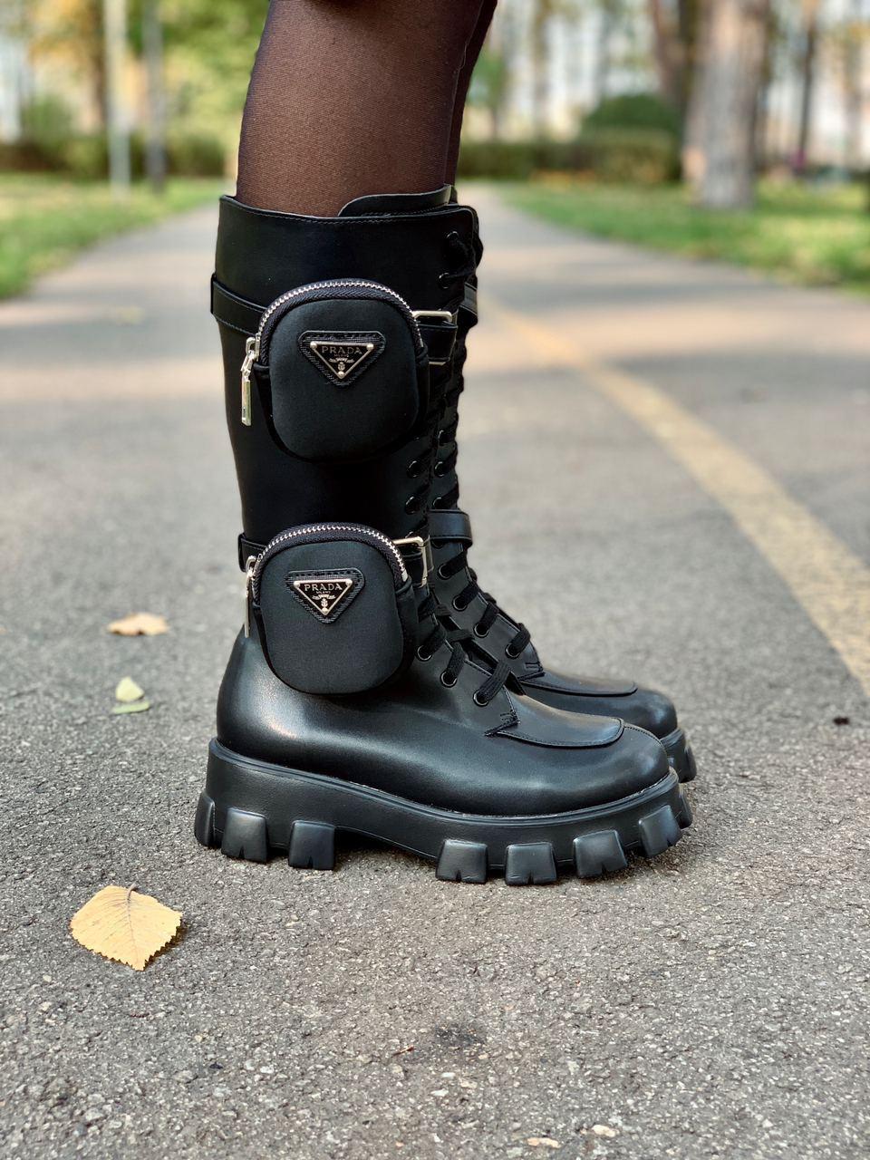 Женские Ботинки Prada Monolith Black / Ботинки Прада Монолит Черные Демисезонные 38, Черный
Женские Ботинки Prada Monolith Black / Ботинки Прада Монолит Черные Демисезонные 38, Черный