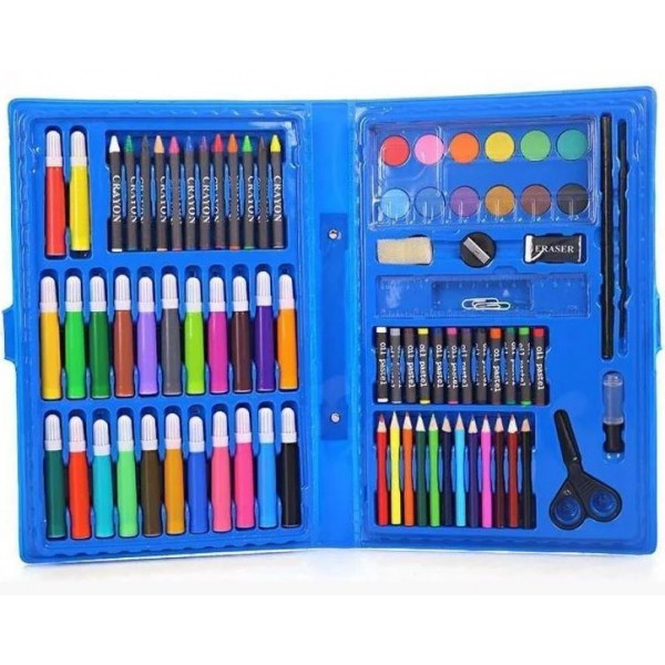 Набор для детского творчества и рисования Painting Set 86 предметов детский в чемоданчике Голубой
Набор для детского творчества и рисования Painting Set 86 предметов детский в чемоданчике Голубой