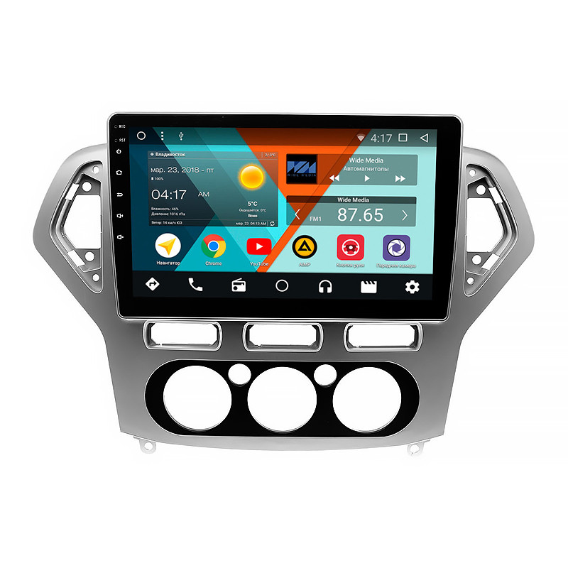 Штатная автомобильная магнитола 10" Ford Mondeo 2007-2010гг. память 1/16 GB Can модуль GPS Android 6
Штатная автомобильная магнитола 10" Ford Mondeo 2007-2010гг. память 1/16 GB Can модуль GPS Android 6