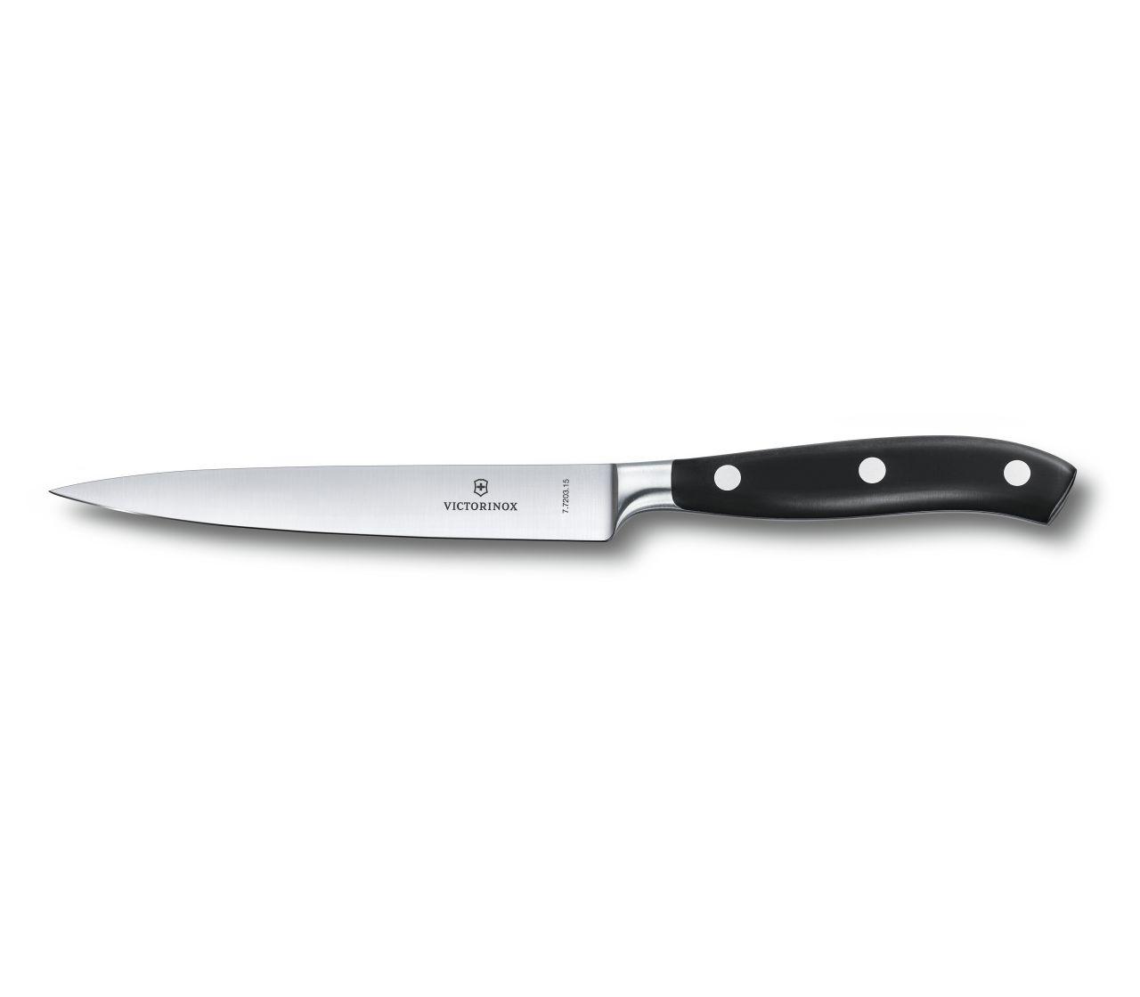 Кухонный кованый нож Victorinox Grand Maitre разделочный 15 мм в подарочной коробке Черный
Кухонный кованый нож Victorinox Grand Maitre разделочный 15 мм в подарочной коробке Черный