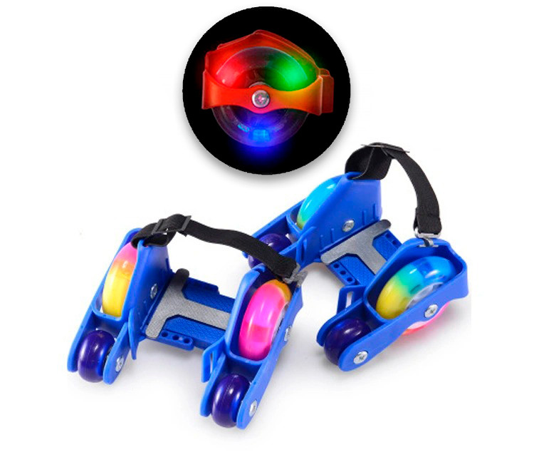 Ролики которые одеваются на кроссовки "Flashing roller четырехколесные" (blue) ролики для обуви, Синий
Ролики которые одеваются на кроссовки "Flashing roller четырехколесные" (blue) ролики для обуви, Синий