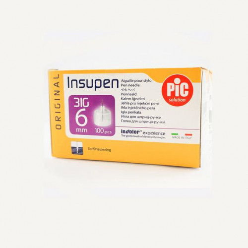 Стерильные иголки INSUPEN для инсулиновых ручек, 31G*6мм(0,25*6мм) 100шт. (8058090004455)
Стерильные иголки INSUPEN для инсулиновых ручек, 31G*6мм(0,25*6мм) 100шт. (8058090004455)