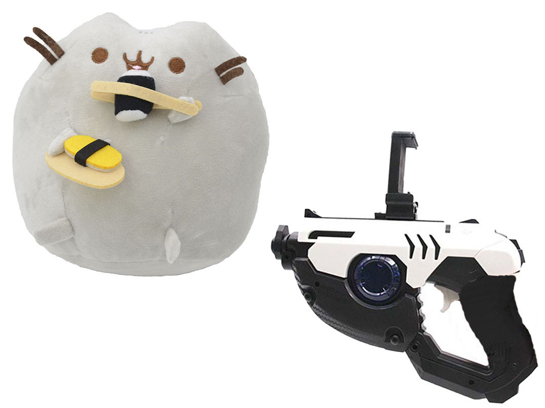 Комплект Мягкая игрушка кот с суши Pusheen cat и Пистолет дополненной реальности Белый (n-677), Серый
Комплект Мягкая игрушка кот с суши Pusheen cat и Пистолет дополненной реальности Белый (n-677), Серый