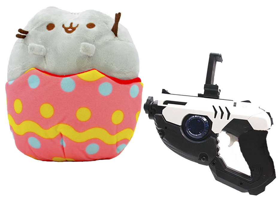 Комплект Мягкая игрушка кот в яйце Pusheen cat и Пистолет дополненной реальности Белый (n-678), Серый
Комплект Мягкая игрушка кот в яйце Pusheen cat и Пистолет дополненной реальности Белый (n-678), Серый