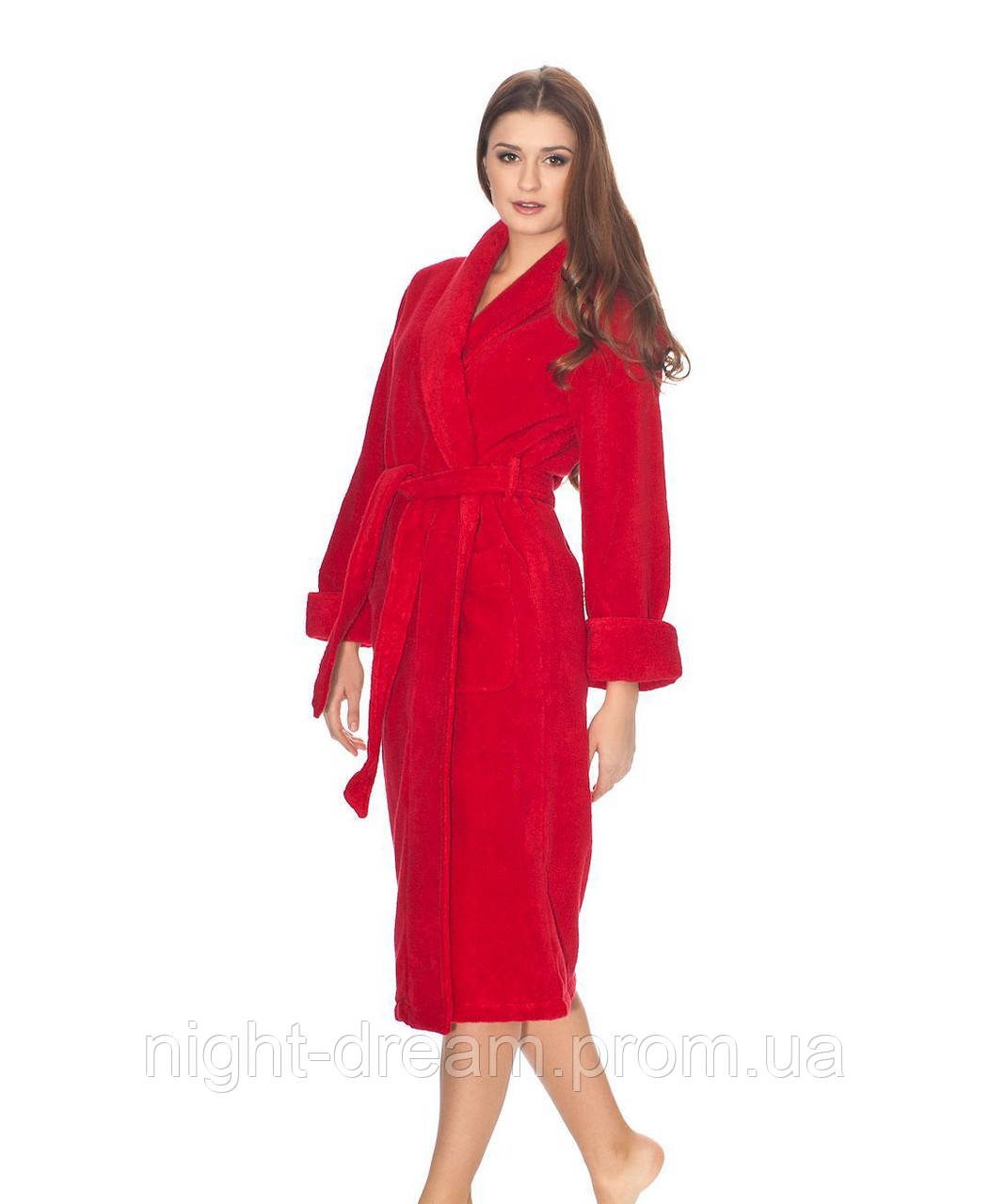 Элитный халат махровый Hera красный от Eke Home размер L