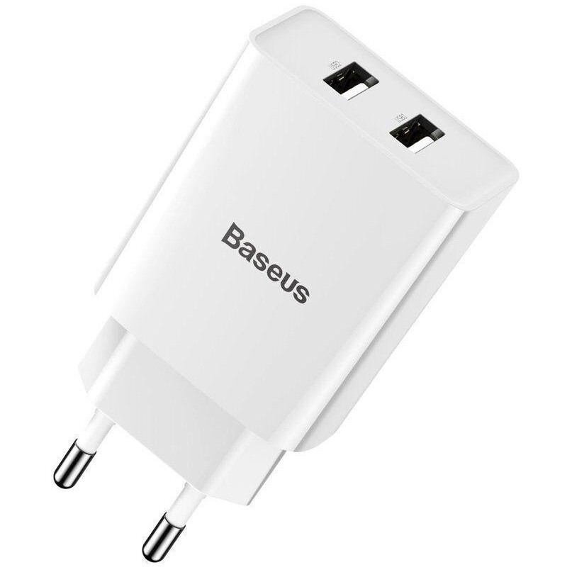 Сетевое зарядное устройство Baseus TC-012 Speed Mini Dual U Charger White with Lightning Cable (CCFS-R02), Белый
Сетевое зарядное устройство Baseus TC-012 Speed Mini Dual U Charger White with Lightning Cable (CCFS-R02), Белый