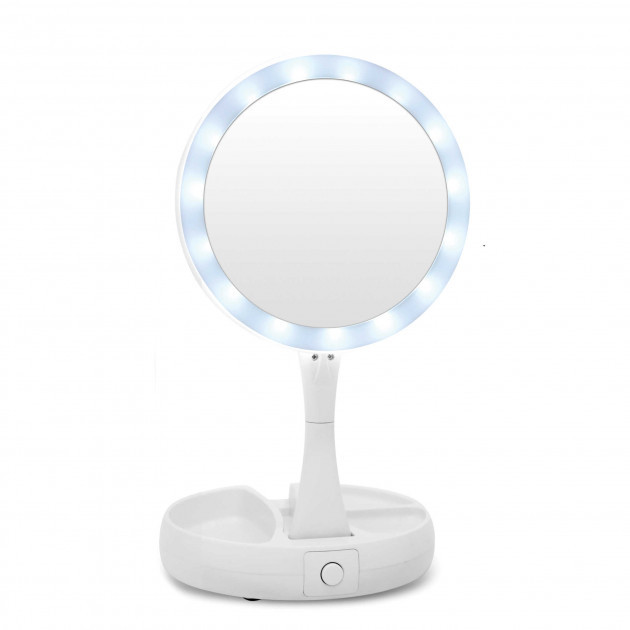 Круглое косметическое зеркало с подсветкой для макияжа My Fold Away Mirror NEW Line Белый (1-00342)
Круглое косметическое зеркало с подсветкой для макияжа My Fold Away Mirror NEW Line Белый (1-00342)