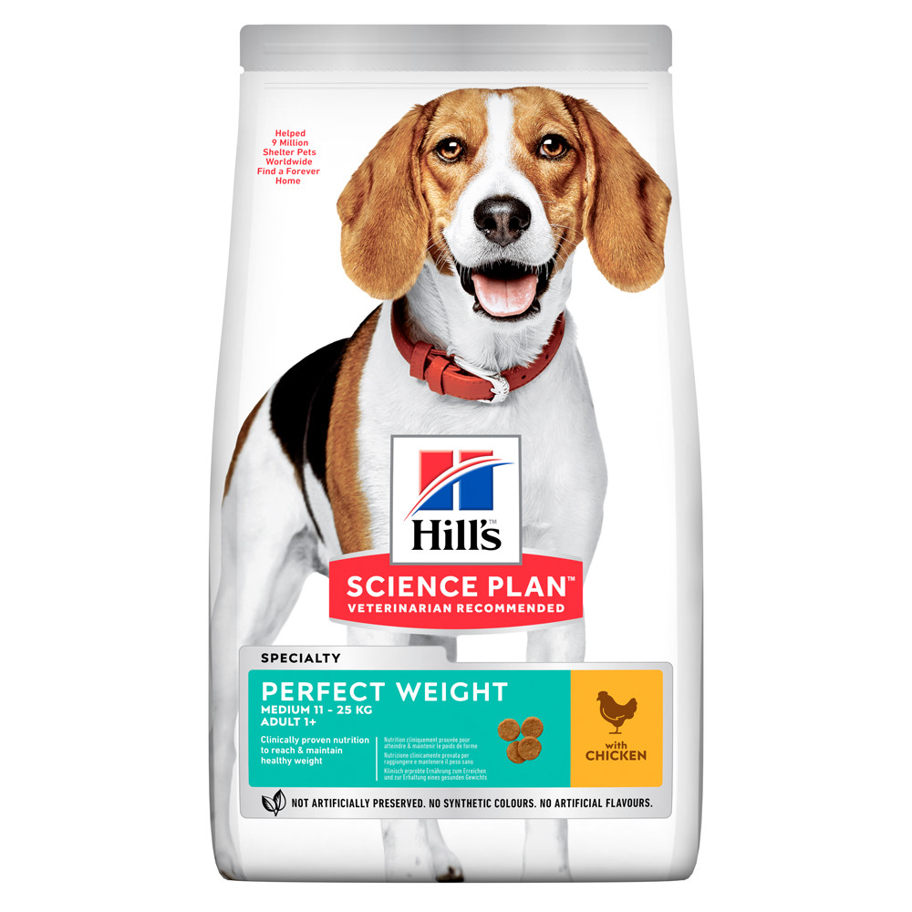 Hills SP Adult Perfect Weight Medium Ch, корм для поддержания оптимального веса, 2 кг
Hills SP Adult Perfect Weight Medium Ch, корм для поддержания оптимального веса, 2 кг
