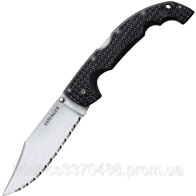 Нож складной Cold Steel Voyager Large Clip Point серрейтор (длина: 235мм, лезвие:102мм), черный
Нож складной Cold Steel Voyager Large Clip Point серрейтор (длина: 235мм, лезвие:102мм), черный