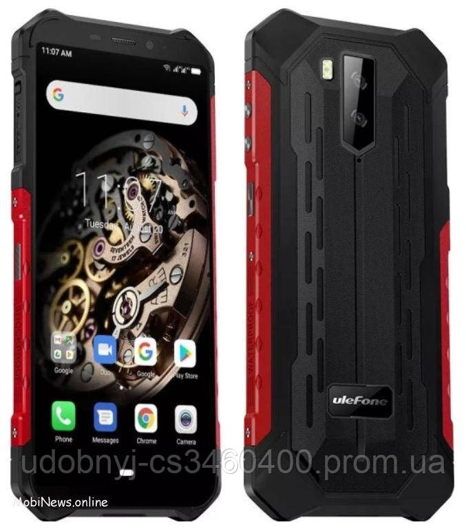 Смартфон водонепроницаемый, противоударный с двойной камерой и NFC на 2 sim UleFone Armor X5 red 3/32 гб, Красный
Смартфон водонепроницаемый, противоударный с двойной камерой и NFC на 2 sim UleFone Armor X5 red 3/32 гб, Красный