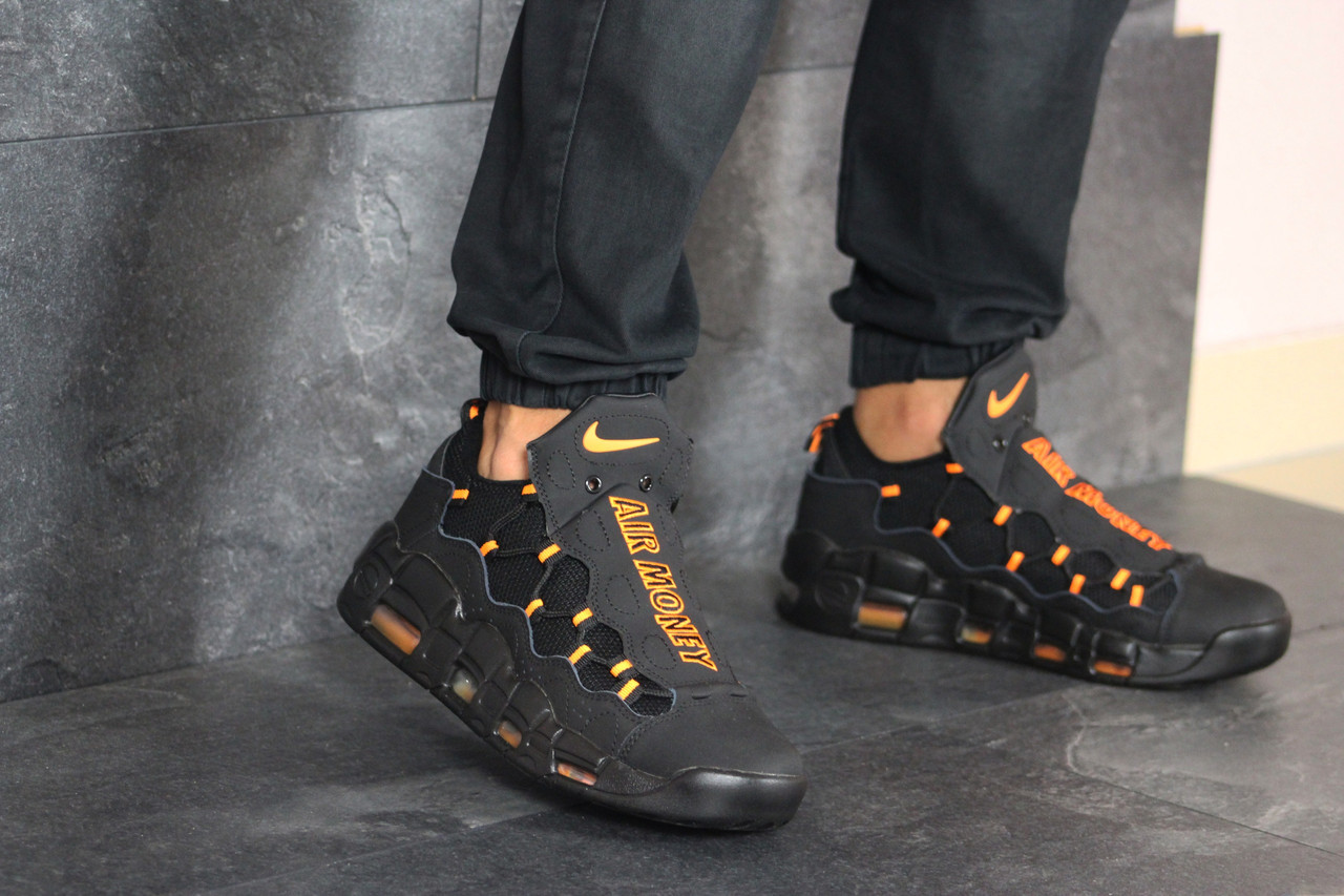 Мужские кроссовки в стиле Nike Найк Air More Money, кожа, черные с оранжевым 44 (28 см), Черный
Мужские кроссовки в стиле Nike Найк Air More Money, кожа, черные с оранжевым 44 (28 см), Черный