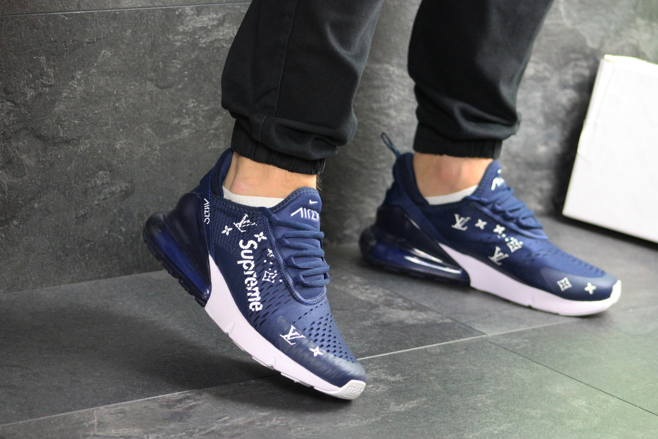 Мужские кроссовки в стиле Nike Найк Air Max 270 x Supreme, синие 41 (26,6 см), Синий
Мужские кроссовки в стиле Nike Найк Air Max 270 x Supreme, синие 41 (26,6 см), Синий