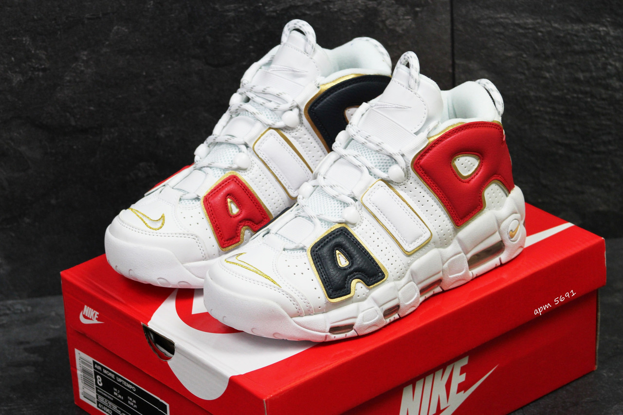 Мужские кроссовки в стиле Nike Найк Air More Uptempo 96, белые с золотом 45 (28,7 см), Белый
Мужские кроссовки в стиле Nike Найк Air More Uptempo 96, белые с золотом 45 (28,7 см), Белый