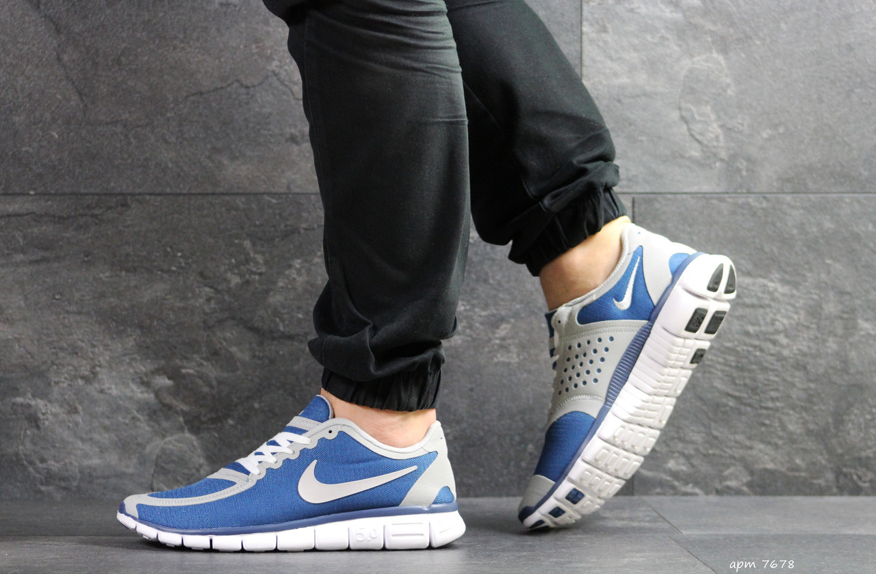 Мужские кроссовки в стиле Nike Найк Free Run 5.0, синие с белым 44 (27,8 см), Синий
Мужские кроссовки в стиле Nike Найк Free Run 5.0, синие с белым 44 (27,8 см), Синий