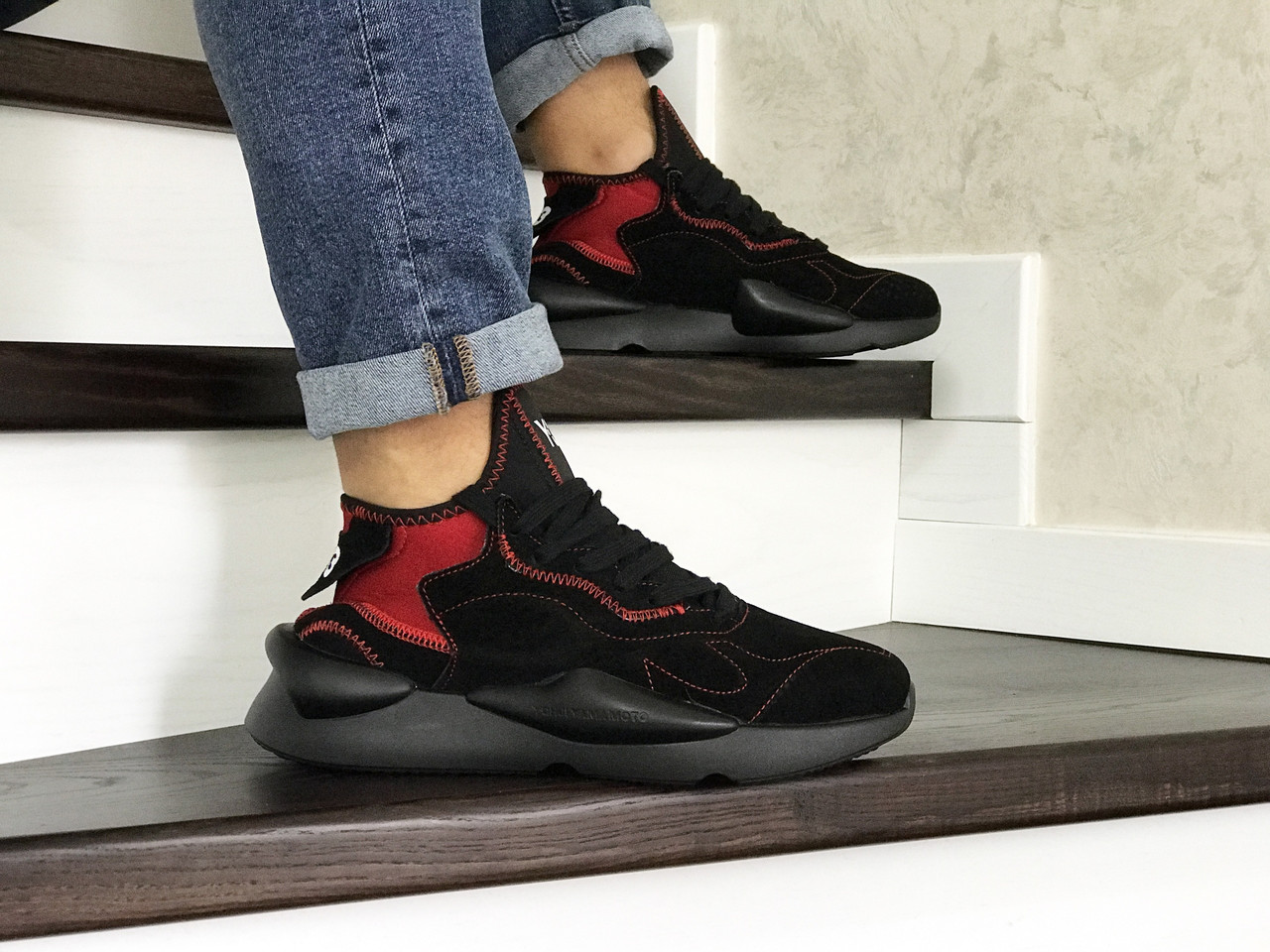 Мужские кроссовки в стиле Adidas Адидас Y-3 Kaiwa, черные с красным 46 (29 см), Черный
Мужские кроссовки в стиле Adidas Адидас Y-3 Kaiwa, черные с красным 46 (29 см), Черный