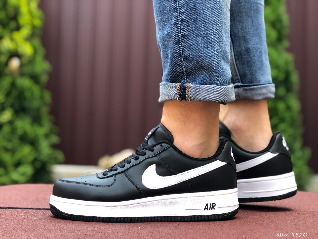 Мужские кроссовки в стиле Nike Найк Air Force, кожа, черные с белым, 41 (26 см), Белый
Мужские кроссовки в стиле Nike Найк Air Force, кожа, черные с белым, 41 (26 см), Белый