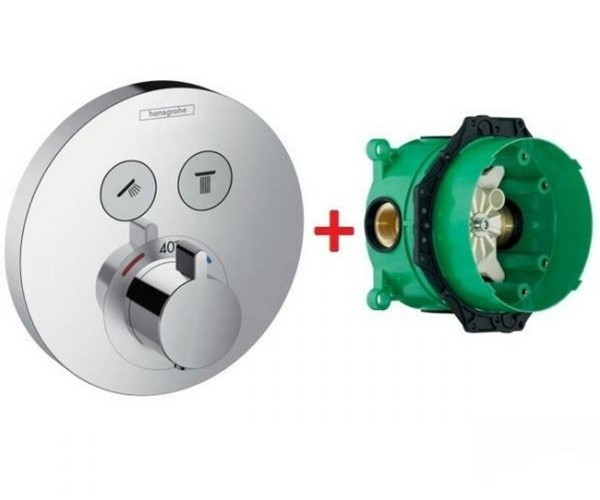 Shower Select S Набор для душа, вкл. термостат (наружная часть)+ Ibox universal (внутр. часть), хром
Shower Select S Набор для душа, вкл. термостат (наружная часть)+ Ibox universal (внутр. часть), хром