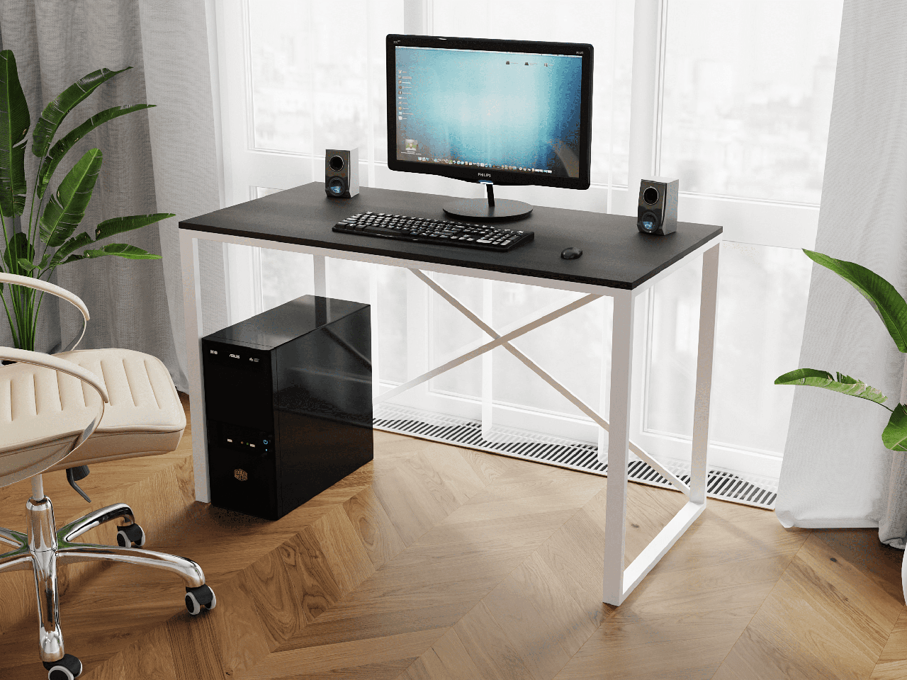 Компьютерный стол лофт, письменный стол Rimos Feel the Game - ZEVS, геймерский стол Loft 1200, Белый
Компьютерный стол лофт, письменный стол Rimos Feel the Game - ZEVS, геймерский стол Loft 1200, Белый