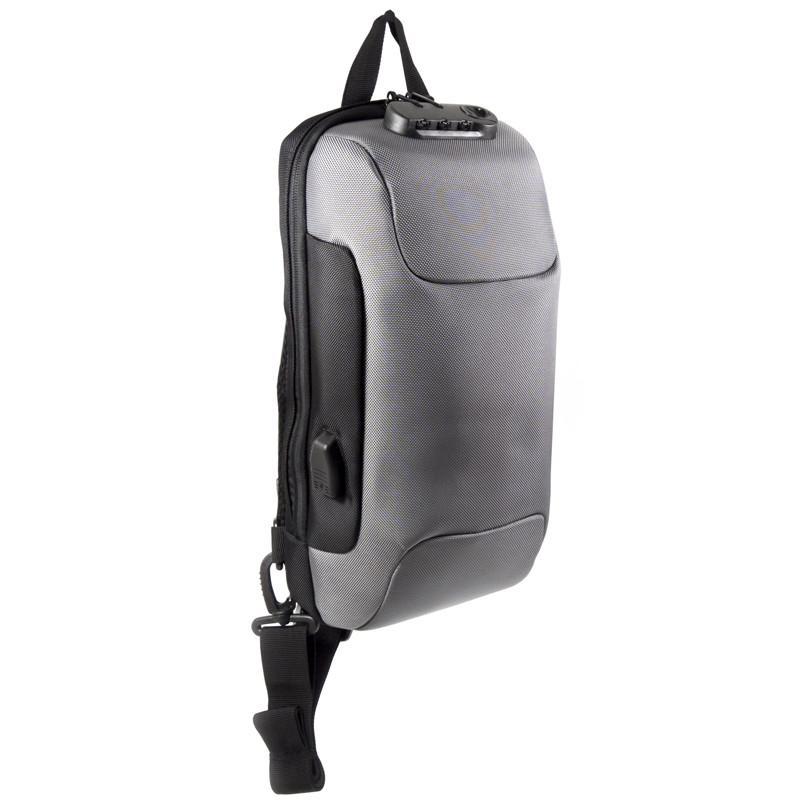 Рюкзак на одно плечо Ozuko 9223 Grey с кодовым замком отделением для планшета однолямочный USB порт, Серый
Рюкзак на одно плечо Ozuko 9223 Grey с кодовым замком отделением для планшета однолямочный USB порт, Серый