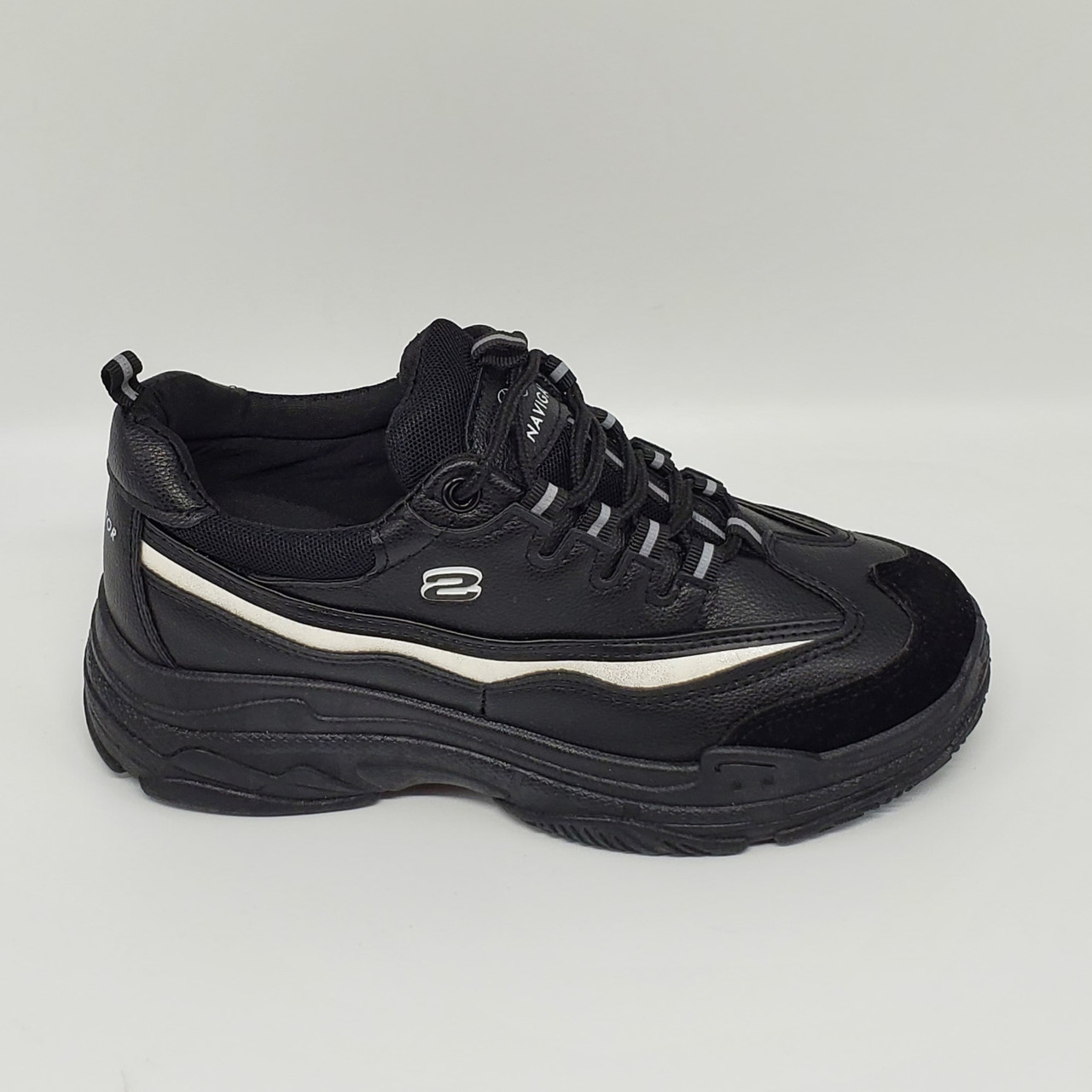 Кроссовки женские, подростковые чёрные Navigator ( в стиле Skechers). 40(24.5см), Черный
Кроссовки женские, подростковые чёрные Navigator ( в стиле Skechers). 40(24.5см), Черный